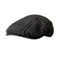 Casquette Plate Glen Noir Ecossais