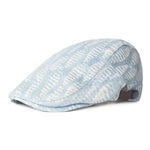 Casquette Plate Riviera en Denim Bleu Azur - Vignette | univers-beret