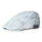 Casquette Plate Riviera en Denim Bleu Azur