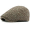 Casquette Plate Homme Tweed Chiné Brun – Style Irlandais Vintage