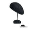 Béret au Crochet Noir pour Femme