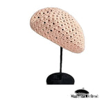Béret au crochet Rose - Vignette | univers-beret