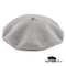 Béret Basque Gris pour Femme en laine mérinos