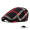 Béret Casquette Homme Carreaux Noir