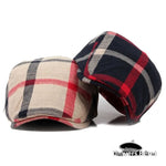 Béret Casquette Homme Carreaux Noir - Vignette | univers-beret