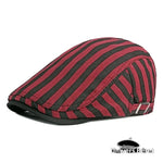 Béret Casquette Moderne Rouge et Noir - Vignette | univers-beret