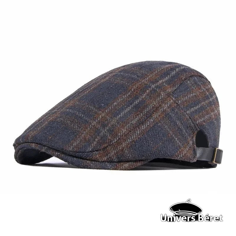 Casquette Plate Béret Homme Unisexe – Style Rétro Réglable 55-60 Cm – Coton Respirant – Gris Élégant Pour Loisirs Et Plein Air