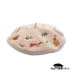 Béret Chic Femme Beige Laine - Vignette | univers-beret