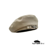 Béret Chic Femme Kaki Cuir - Vignette | univers-beret