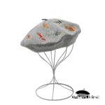 Béret Chic Orné Femme Gris - Vignette | univers-beret