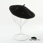 Béret Chic pour Femme Noir en Laine - Vignette | univers-beret