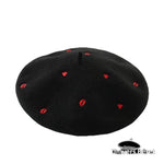 Béret Chic pour Femme Noir en Laine - Vignette | univers-beret