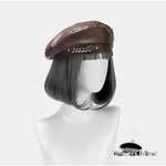 Béret Marron Cuir Femme - Vignette | univers-beret