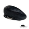 Béret Noir pour Femme en Cuir
