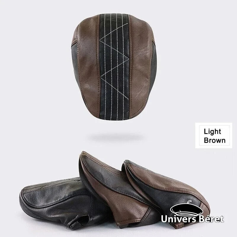 Béret En Cuir Rykiel Homme - Taille 2, Noir, Occasion En Très Bon état