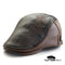 casquette béret cuir rétro