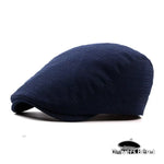 Casquette Béret Plat Coton Bleu - Vignette | univers-beret