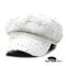 casquette gavroche blanche pour femme
