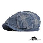 Casquette Gavroche Bleue à Carreaux - Vignette | univers-beret