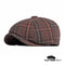 casquette gavroche britannique à carreaux
