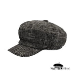 Casquette Gavroche Femme Gris et Blanc - Vignette | univers-beret