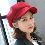 Casquette Gavroche Femme Rouge - Vignette | univers-beret