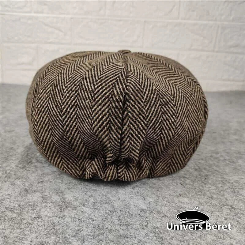 Casquette Plate Béret En Laine Et Coton Style Gatsby 1920 - Réglable Taille 56-60 Cm Pour Homme - 2