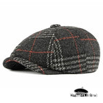Casquette Gavroche Noire à Carreaux - Vignette | univers-beret