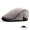 Casquette-plate-beret-Homme-Gris