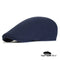 Casquette-plate-bleu-coton-homme