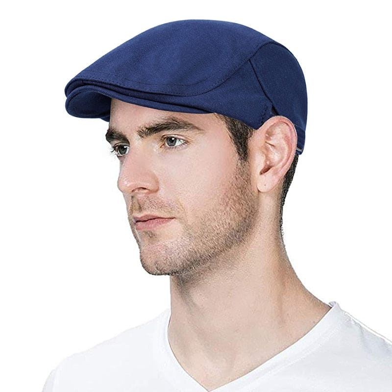 Béret Fabrication Italie B Collection Béret Capri - Casquette Plate Liège - Fabriqué En Italie - Homme Femme Béret B Collection Lin Coton Visière Liège 5cm