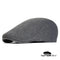Casquette-plate-coton-Gris-foncé