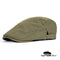 Casquette Plate en Coton Vintage couleur Kaki