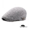 Casquette Plate Grise en Lin