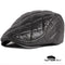 Casquette Plate Homme Hiver Noire
