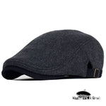 Casquette Plate Homme Noire - Vignette | univers-beret