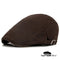 Casquette Plate Marron