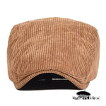 Casquette plate style à Rayure Caramel - Vignette | univers-beret