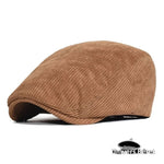 Casquette plate style à Rayure Caramel - Vignette | univers-beret