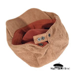 Casquette plate style à Rayure Caramel - Vignette | univers-beret