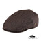 Casquette Plate Tweed Marron
