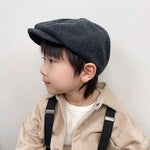 Casquette Gavroche Noire Enfant - Vignette | univers-beret