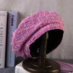 Béret Bohème en Laine Femme Rose Hiver - Vignette | univers-beret