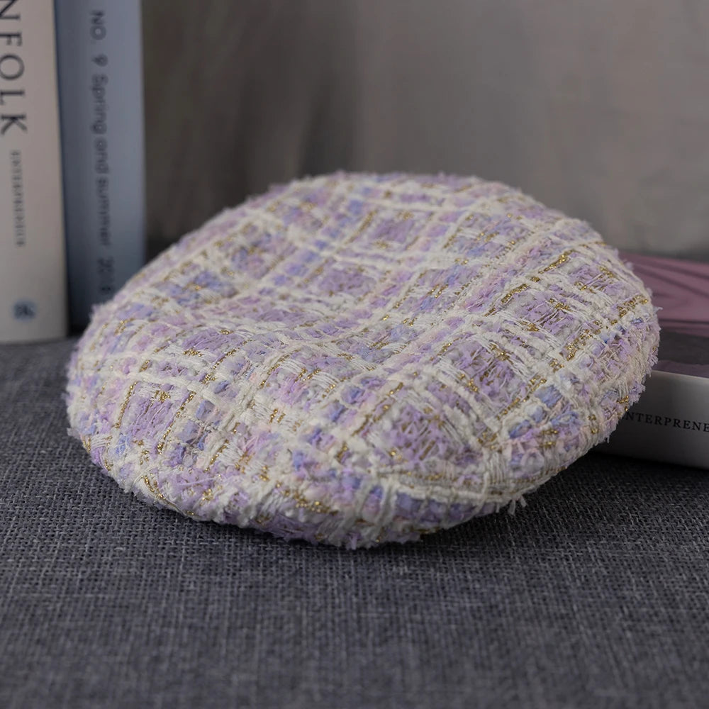 Beret En Laine Violet Style Urbain pour Femme