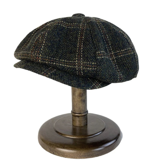 Casquette Gavroche Chauffeur Vintage en Laine Automne