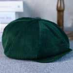 Casquette Gavroche Côtelée Émeraude - Vignette | univers-beret