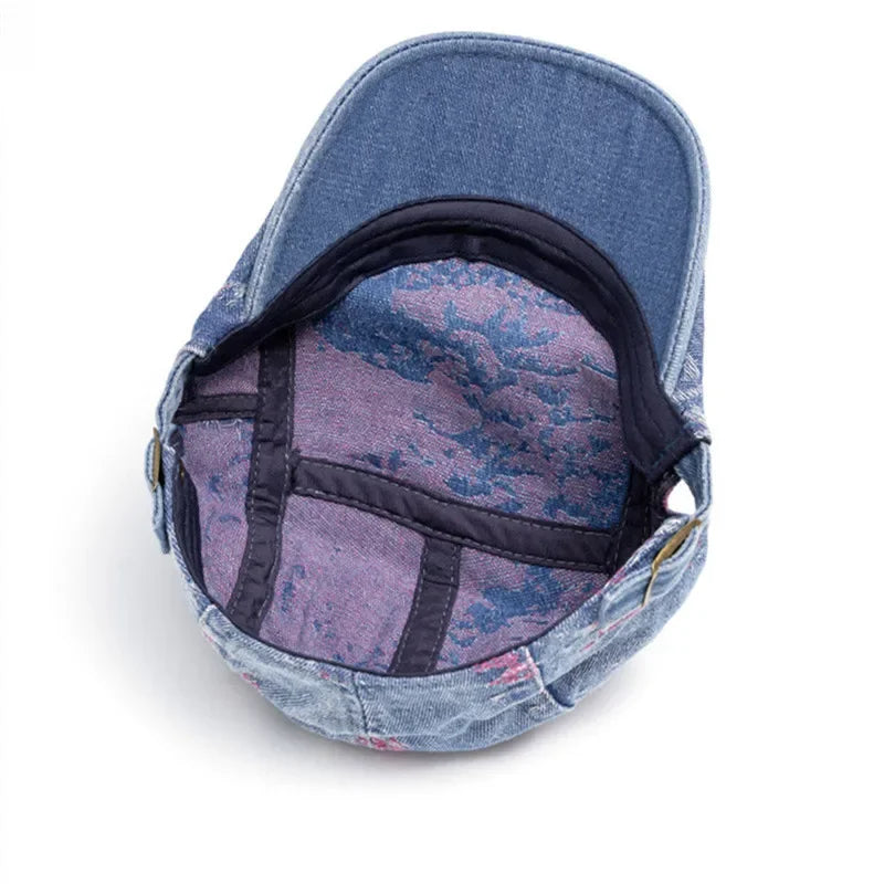Casquette Plate Denim Art Urbain