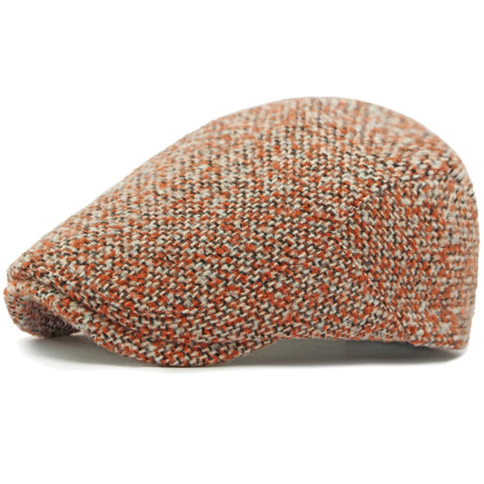 Casquette Plate Homme Terracotta – Coupe Irlandaise Automne Hiver