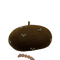 Béret Femme Marron Chocolat aux Étoiles Strass