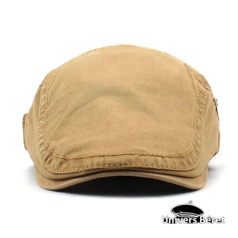 Casquette Béret Marron en Coton